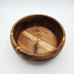 Handcrafted Acacia Wooden Serving Bowl